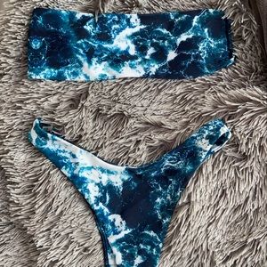 bandeau bikini set